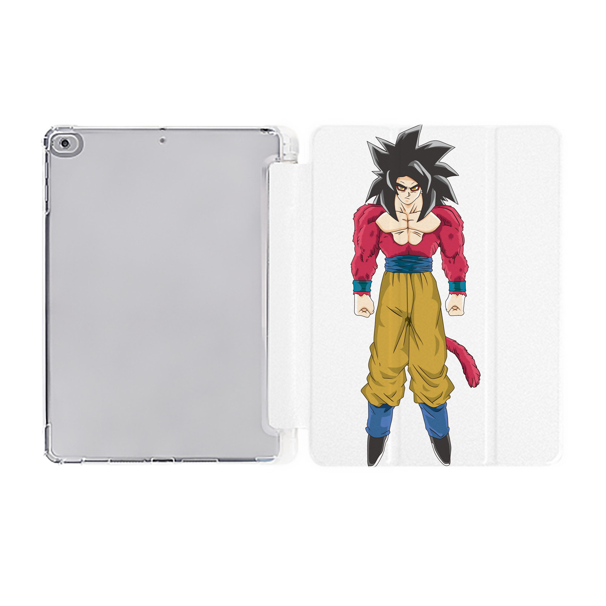 （画像用） ドラゴンボール 孫悟空（そん ごくう）Son Goku カカロット DRAGON BALL Kakarotto IPad ケース ペン収納付き 三つ折りスタンド PUレザー×シリコン 対応機種9.5/10.5/10.9インチ